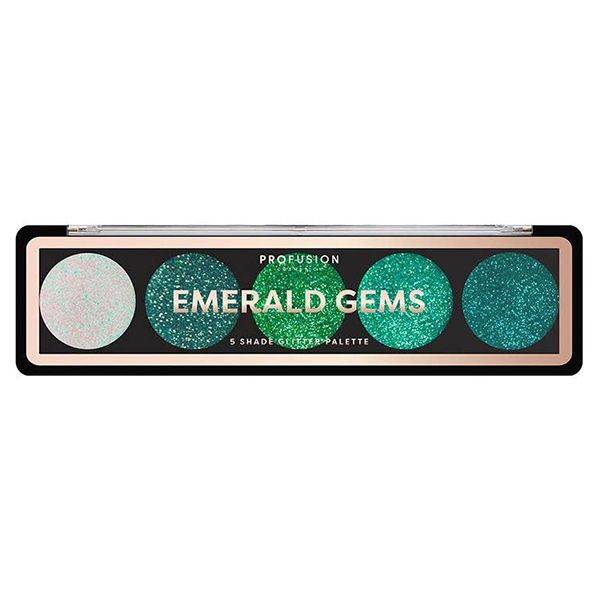 Paleta de purpurinas Profusion Gemas esmeralda