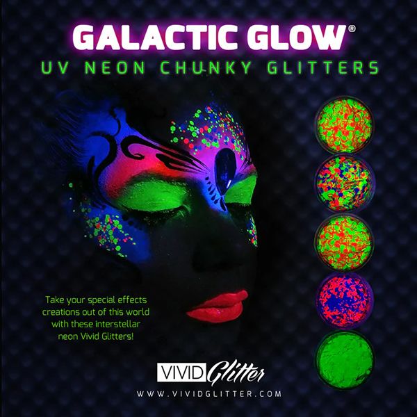 Vivid - Paleta de cremas con purpurina UV galáctica
