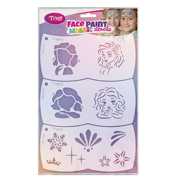 Facepaintstencils Reina del Hielo
