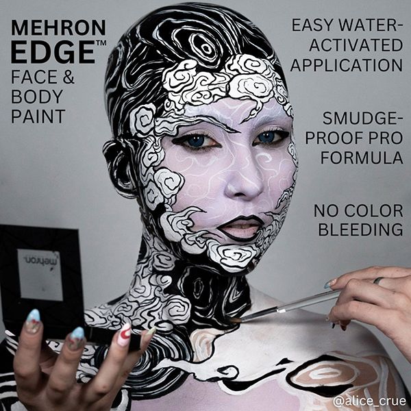 Mehron Edge Maquillaje Negro 28gr