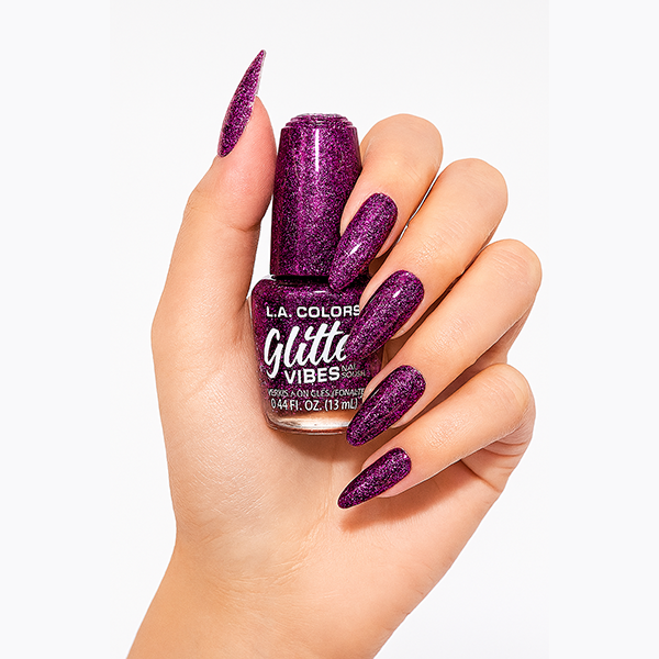 LA Colors Glitter Vibes Nagellak- City Girl
