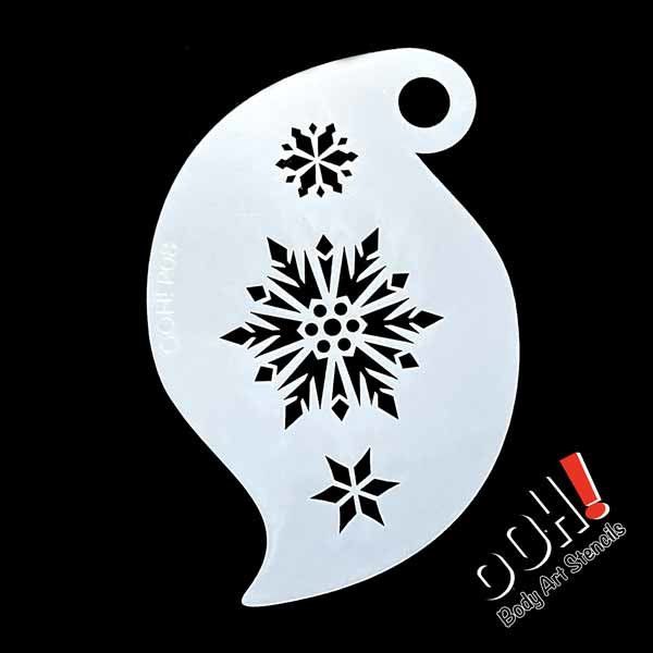oOh Body Art Copo de Nieve Tormenta Plantilla R08