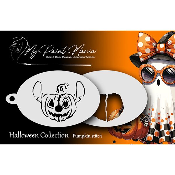 Plantilla Facepainting Punto calabaza