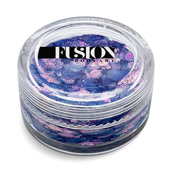 Fusion Bodyart Glittercreme Purple Butterflies