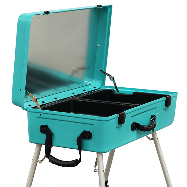 Teal Craft-n-Go Paint 28" Estación con Accesorios
