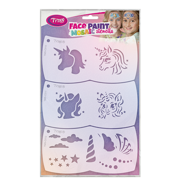 Facepaintstencils Unicornio